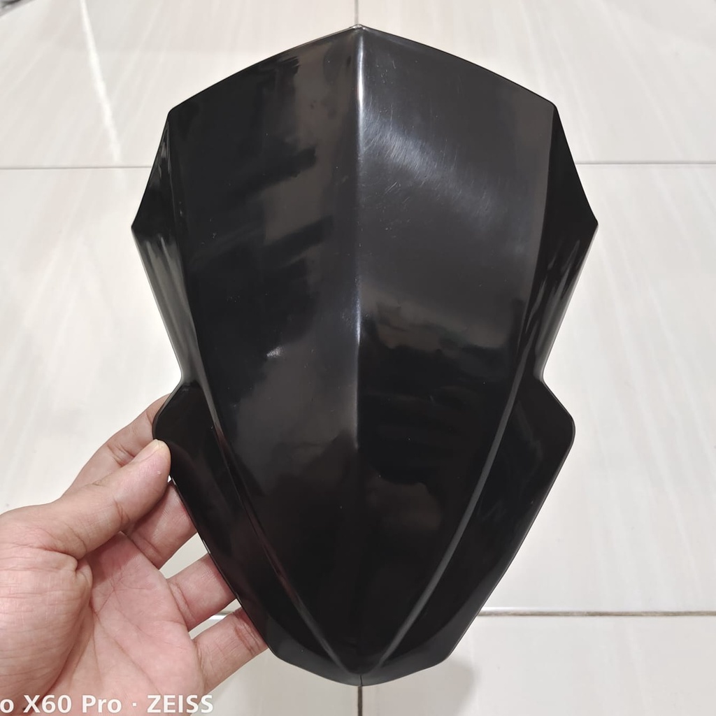 Visor Vario 160 Hitam polos Hitam dop Carbon