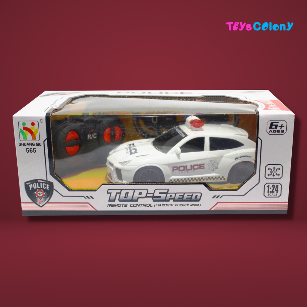 MAINAN ANAK RC/MOBIL REMOTE CONTROL POLICE 1:24 565-X10