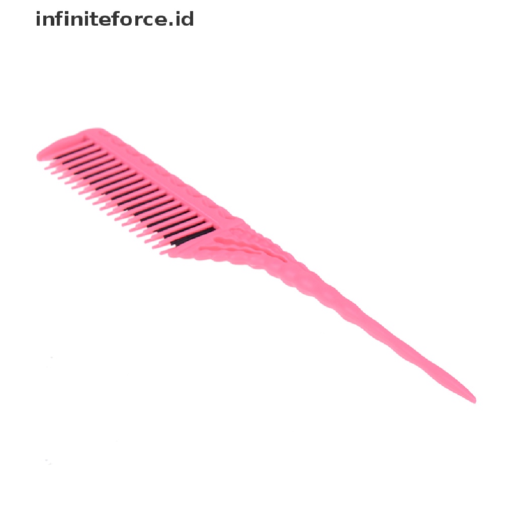 1pc Sisir Rambut 3 Baris Ekor Tikus Untuk Styling