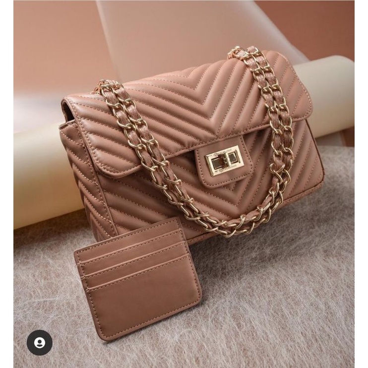 Boston Chevron Warna Caramel Local.id