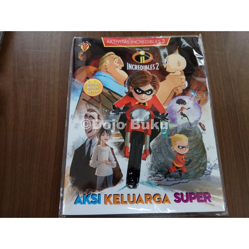 Aktivitas Incredibles 2 + Stiker : Aksi Keluarga Super by Disney