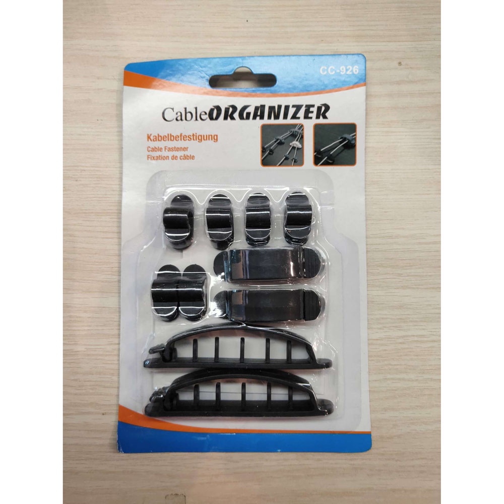 Cable Clips 10 PCS - CC926 - Black