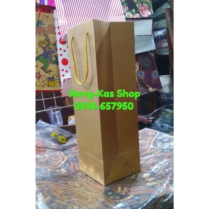 

(TERLARIS) Dijual Paperbag Botol Wine / Madu Ivory Gold Tbk
