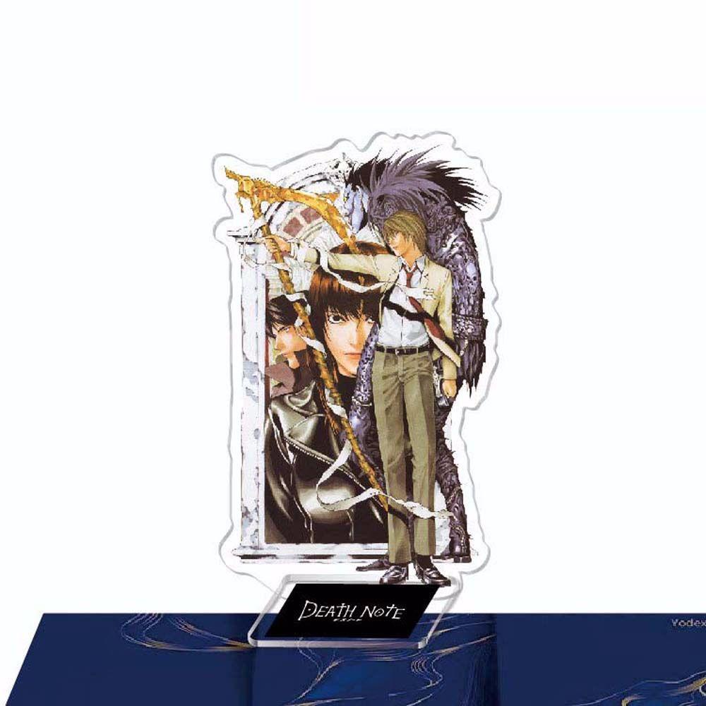 Lanfy Death Note DIY Figure Dekorasi Lawliet L Action Figure Anime Jepang Yagami Light Desktop Standing Card