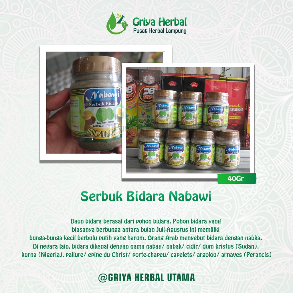 

SERBUK DAUN BIDARA