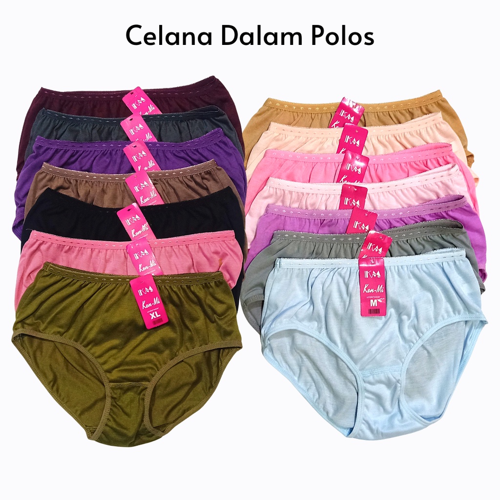 Celana Dalam Wanita Rayon KENMI Warna Gelap Dan Terang Undies Wanita CD Remaja Dewasa Celana Dalam Model Seperti Golden Nick Murah