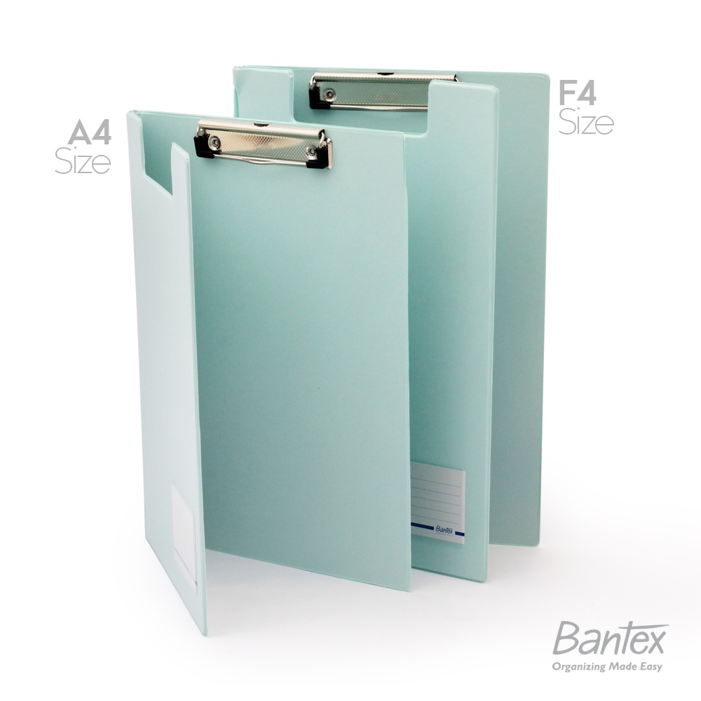 

Bantex Clipboard With Cover / Clipfolder / Papan Jalan / Papan Ujian A4 F4 Folio Cool Aqua 4211 4240