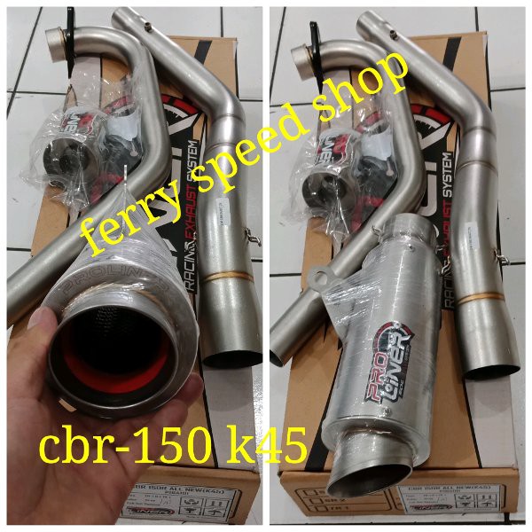 knalpot proliner cbr 150 lokal k45 tr1 r knalpot proliner tr1 r cbr 150 lokal k45 titanium short