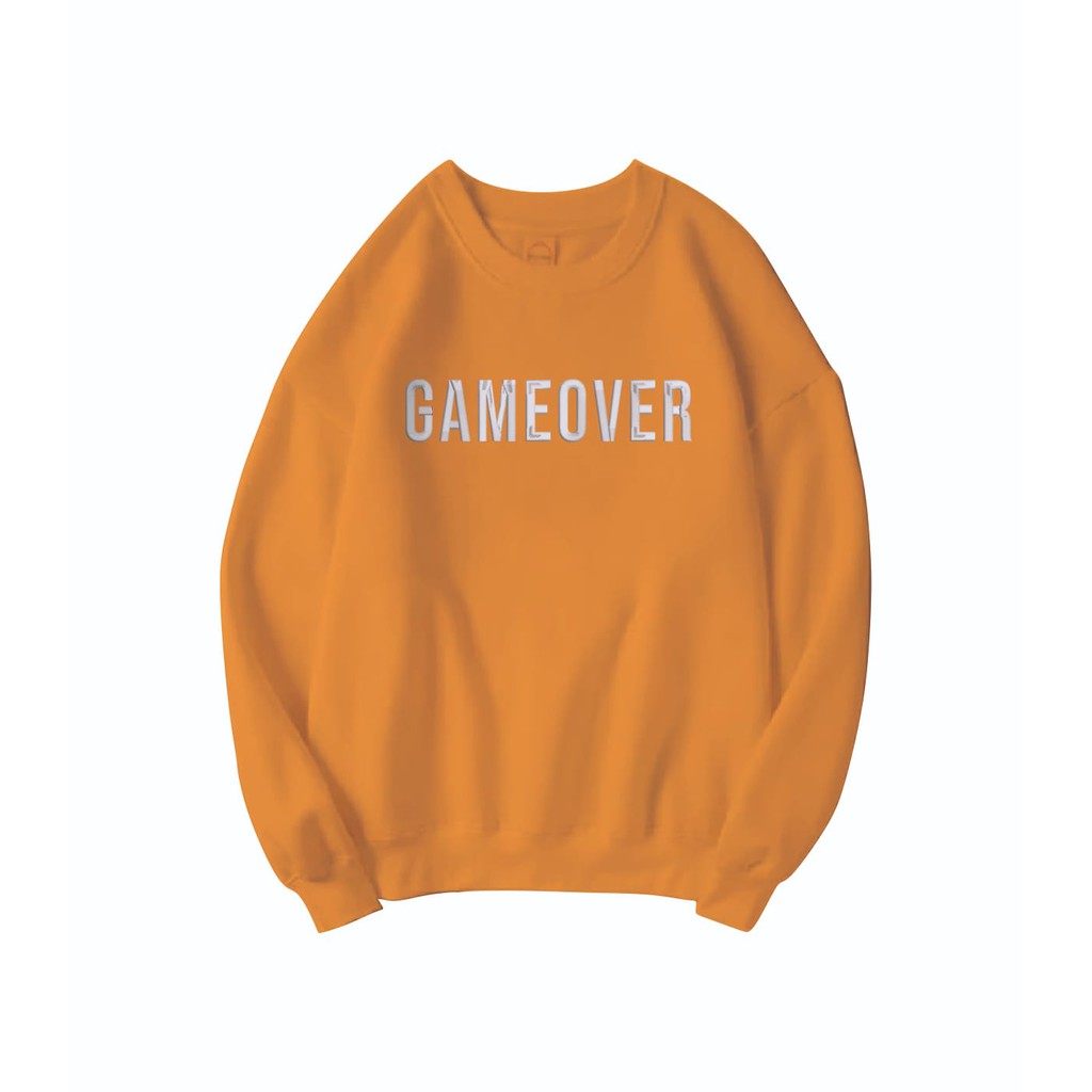 SWEATER UNISEX GAMEOVER BORDIR TEBAL TERBARU,