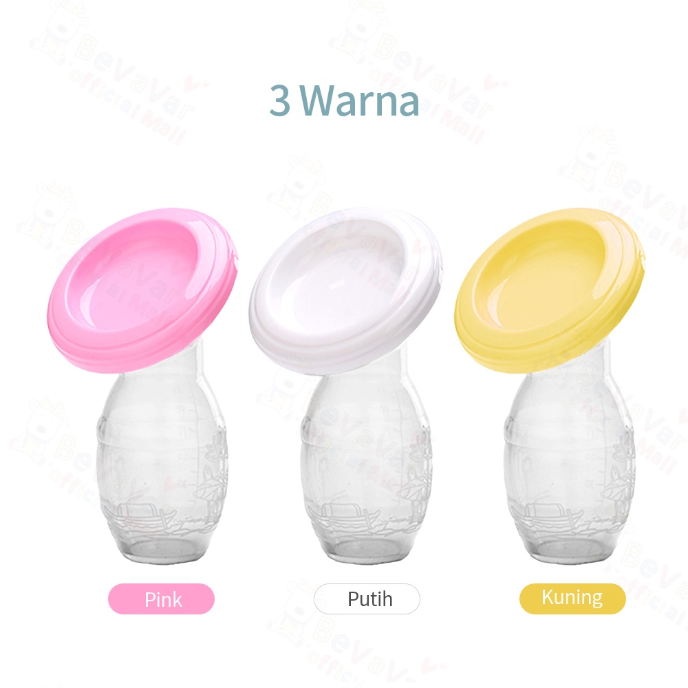 BEVAVAR Pompa Asi Manual Silikon / Silicone Breast Pump / Breast Milk Saver