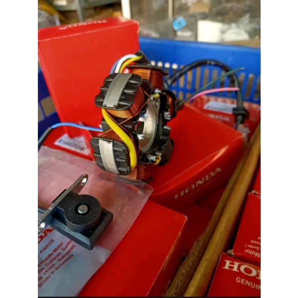 spull assy honda tiger stator comp spull pulser honda tiger old lama tiger revo kcj