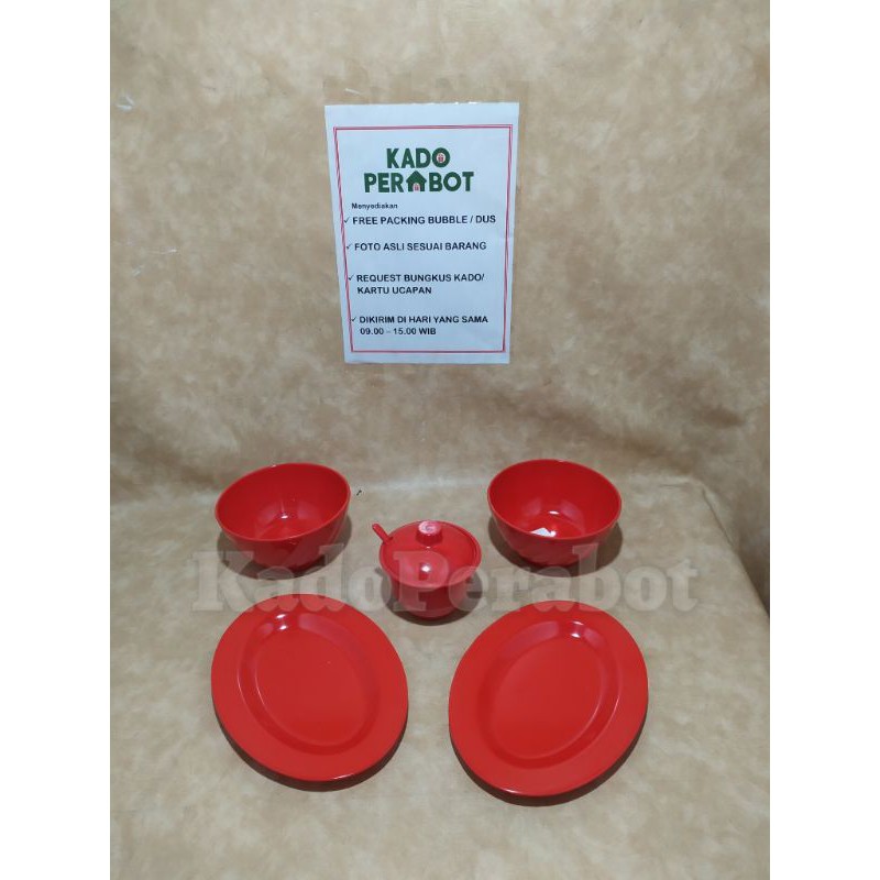 piring oval set- tempat sambal set- piring saji rumah makan