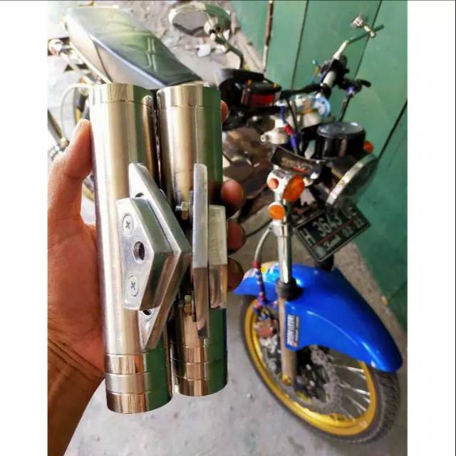 Pangkon lampu pesek model nganjukan kupingan lampu pesek dobel plat pangkon lampu pesek