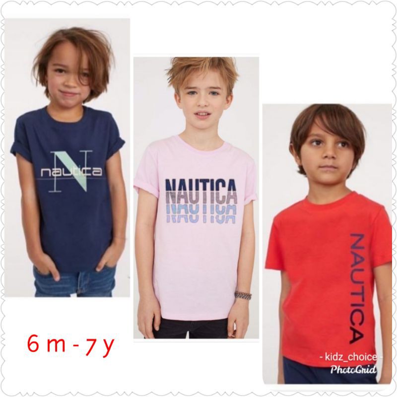 NAUT*CA Kaos Bayi Laki Laki Kaos Anak Laki Laki 6 Bulan 1 2 3 4 5 6 7 Tahun Fashion Anak Laki Laki P
