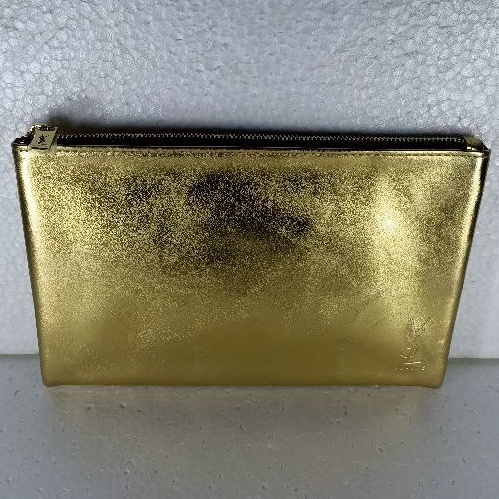 OriginaL Pouch Medium Flat YSL Beaute Gold Murah