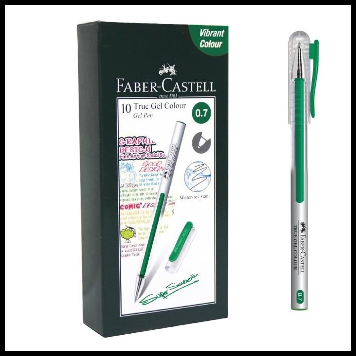 

Vanila | Faber-Castell True Gel Pen -- Green 0.7 Mm