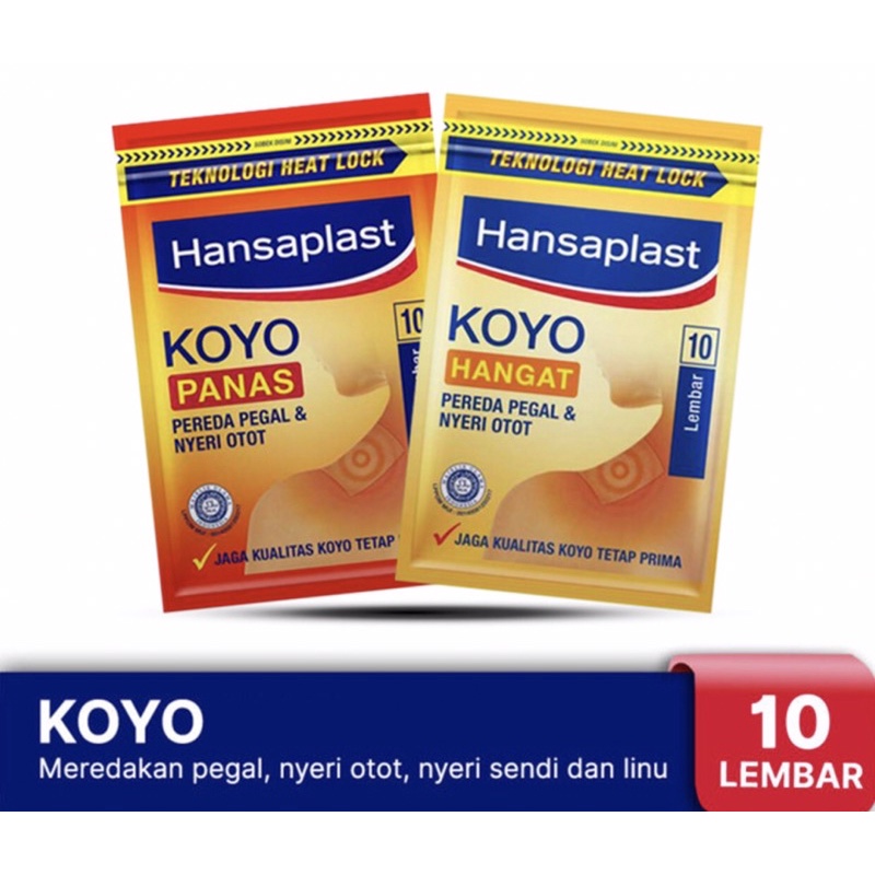 Hansaplast koyo hangat &amp; panas 10 pcs