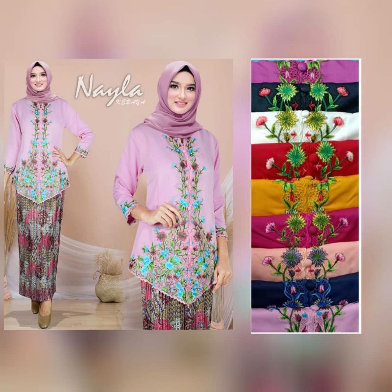 Kebaya Encim Bordir Kombinasi/Kebaya Encim Jumbo/Encim LD 120/kebaya tradisional/kebaya kartini-2