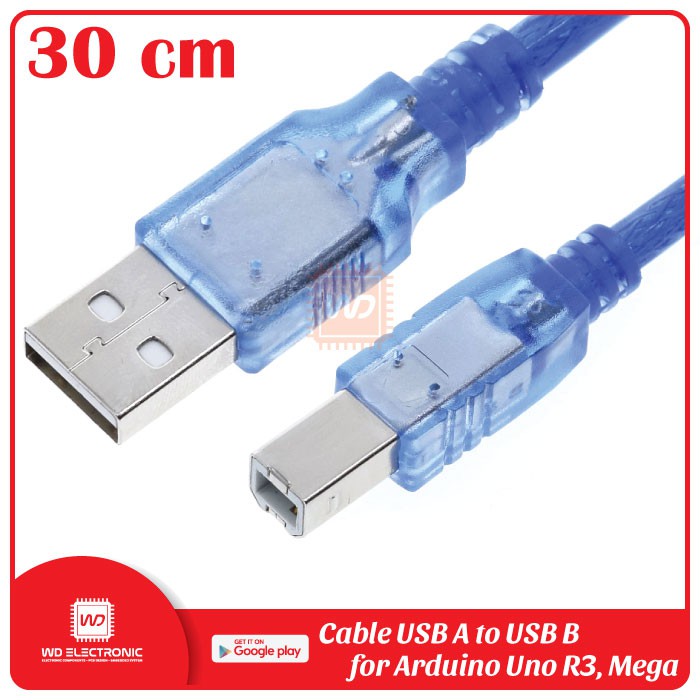 KABEL ARDUINO UNO MEGA 30CM USB A TO USB B