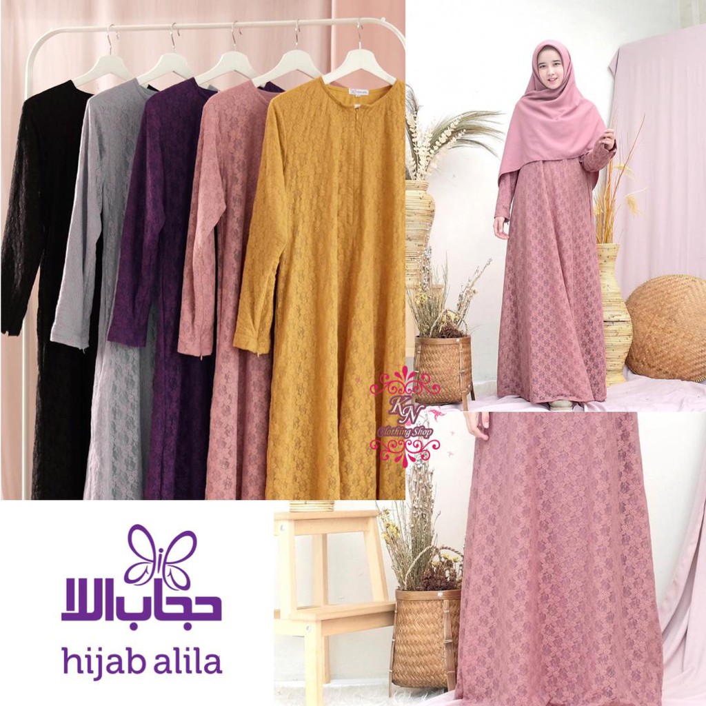 GAMIS SAFWA BROKAT DEWASA. HANYA GAMIS | HIJAB ALILA