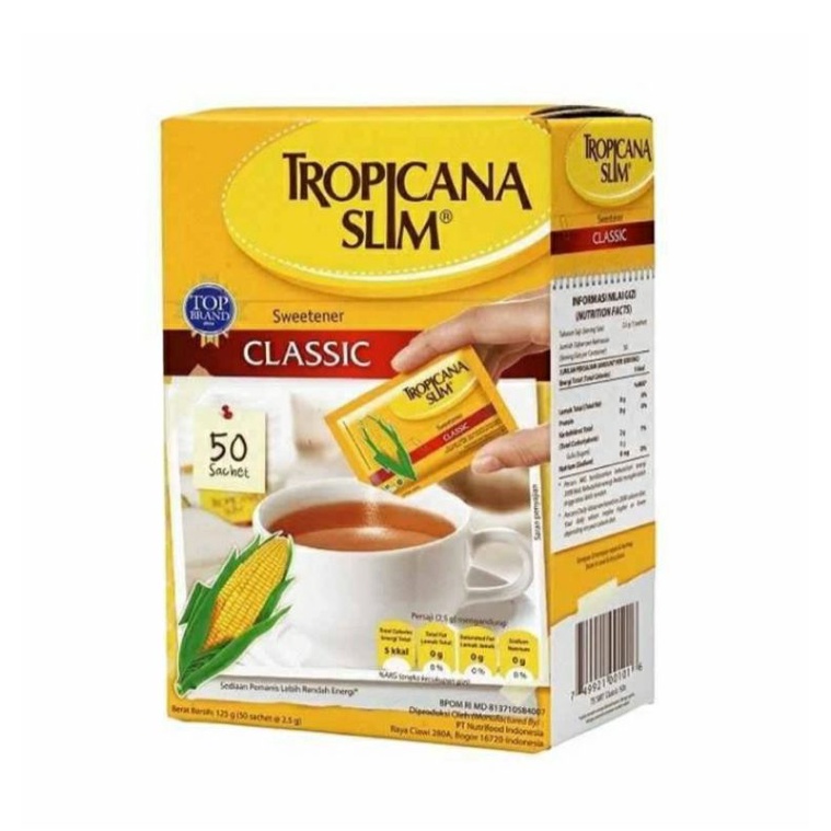 

Tropicana Slim Classic Gula Diet 50 sachet