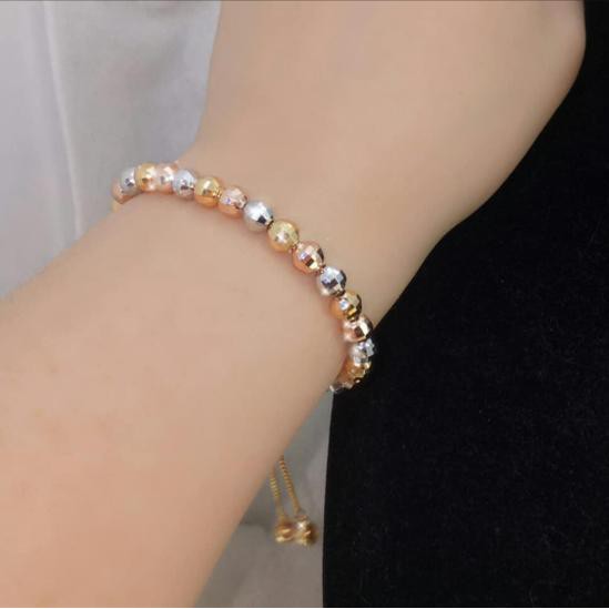 Gelang Gold Mix Serut Merica Diamond Titanium Xuping Antikarat