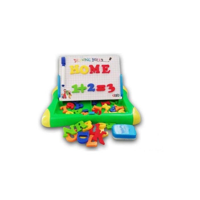 MAINAN EDUKATIF ANAK PAPAN TULIS MAGNETIC LEARNING BOARD