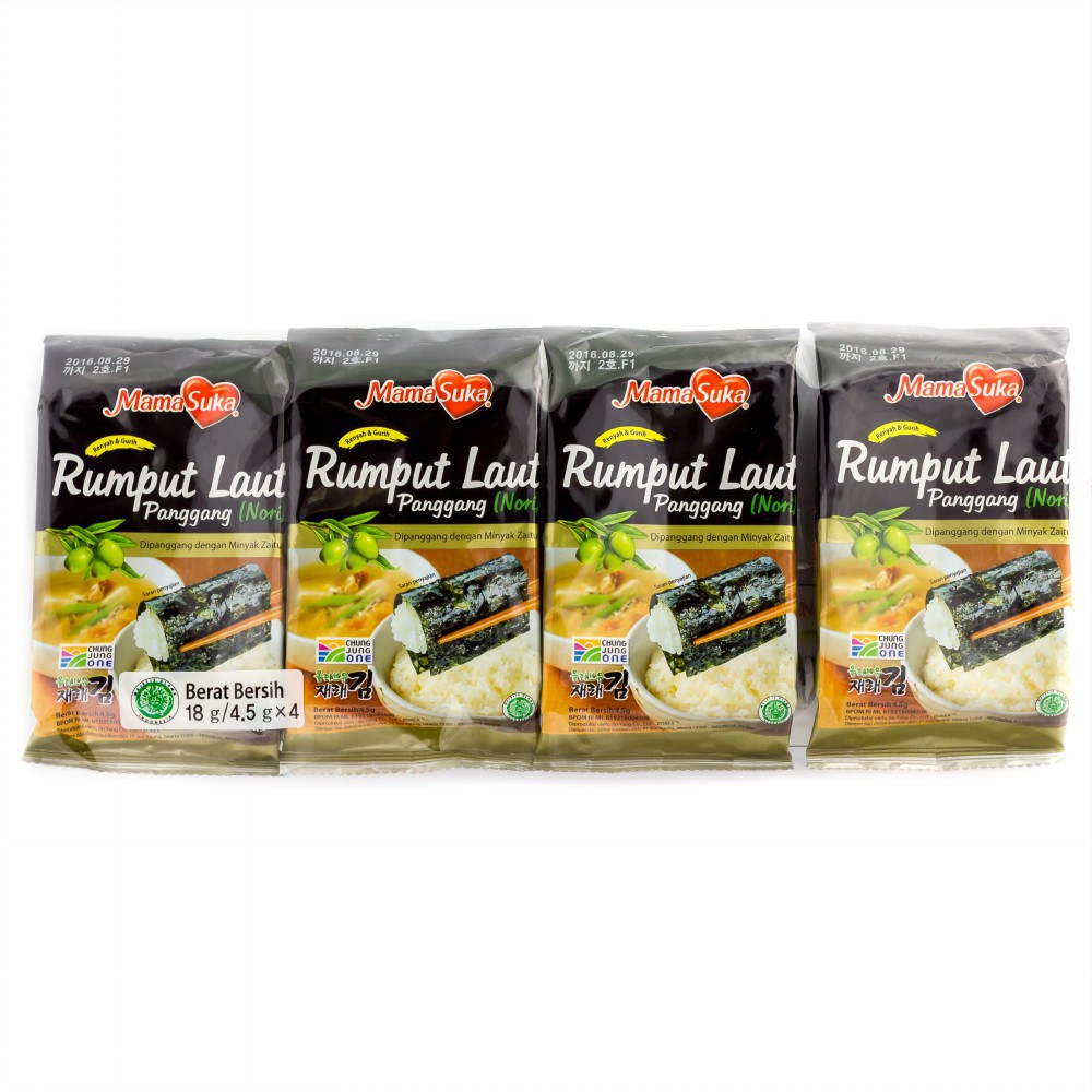 

Mamasuka Rumput Laut Panggang Nori 4X4.5gr - Farmers Market