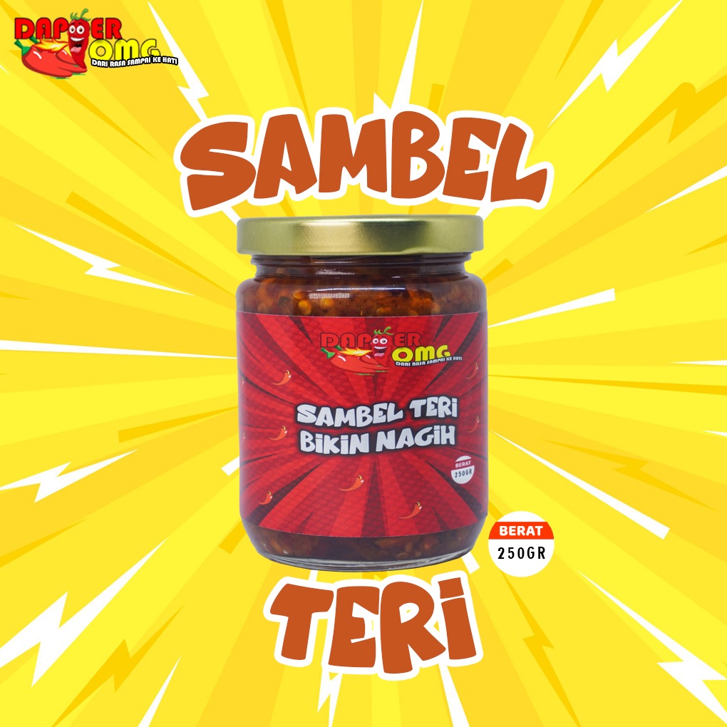 

Sambel Teri Bikin Nagih - Dapoer OMG 250gr