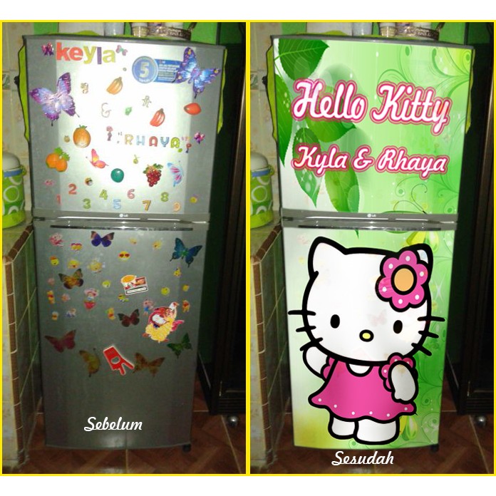 STIKER KULKAS HELLO KITTY