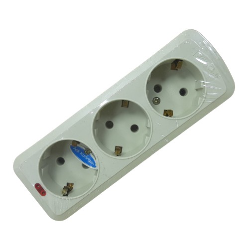 SOCKET STOP KONTAK KINGSUN KS 3313 COLOKAN 2 3 4 Lubang /Asli Kuningan