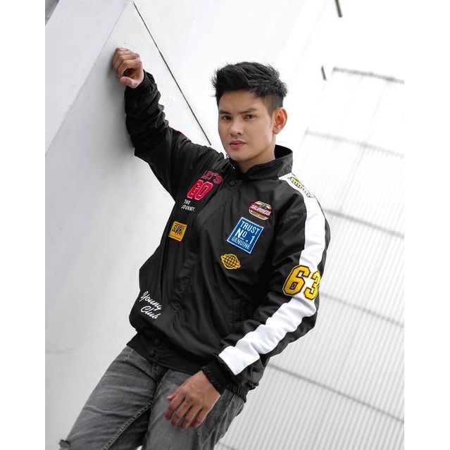 Jaket Nascar Salviohexia Jaket Parasut Jaket Pria Jaket Racing