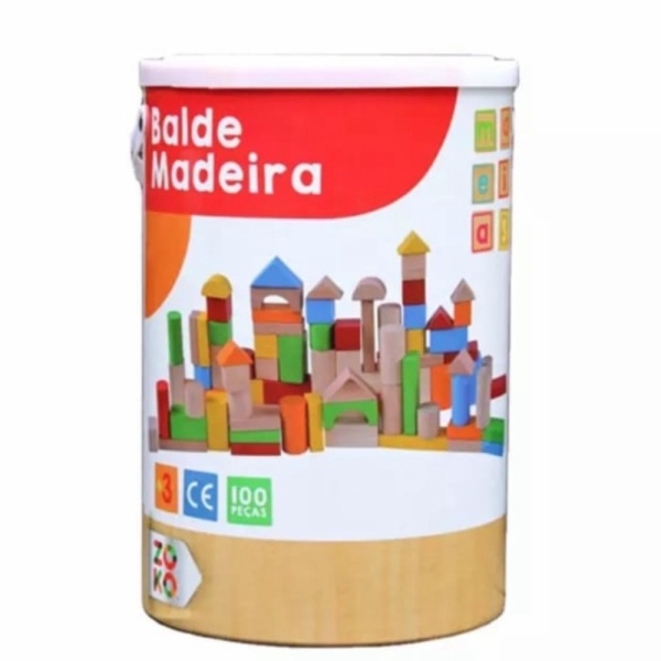 

100 pcs City Building Blocks / balok kayu Murah