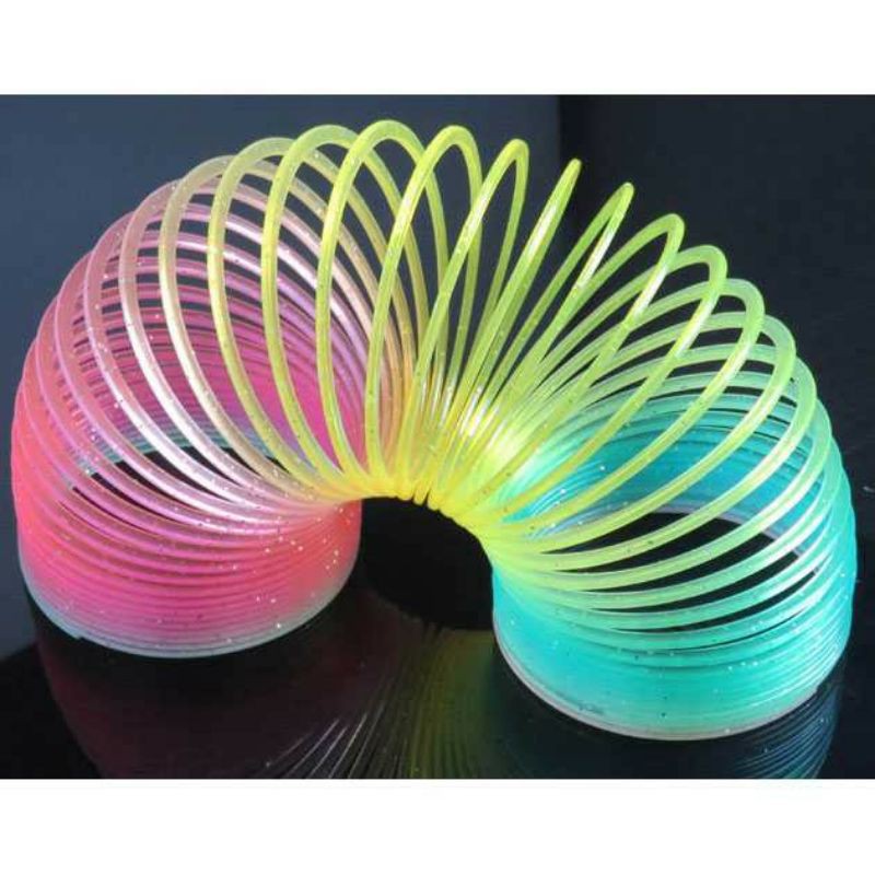 Mainan Anak Anak Murah Qixing Toys Slinky Spring Rainbow