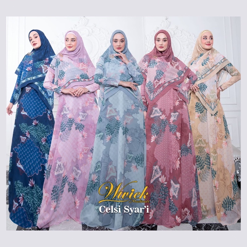 Gamis Celsi Set Syari By Wwiek Muslimah