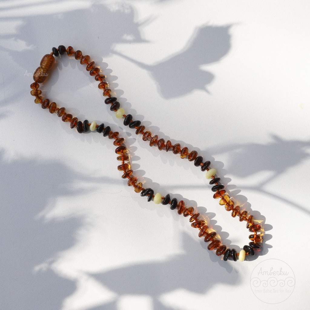 Baltic Amber Teething Necklace AMBERKU K234