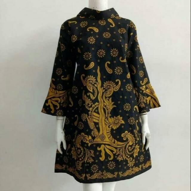 Khusyairi81  Batik atasan wanita motif keris SERAGAM BATIK DRESS BATIK ukuran komplit ( size S