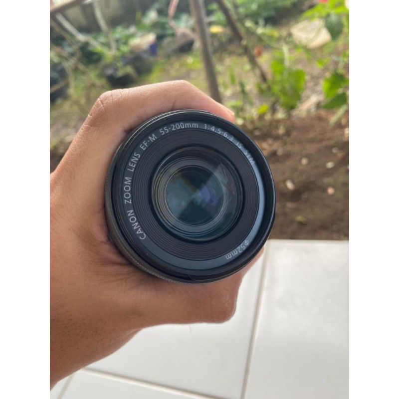 Lensa Tele Canon EF-M 55-200mm Is Stm Mirrorless Eos M M3 M5 M6 M100