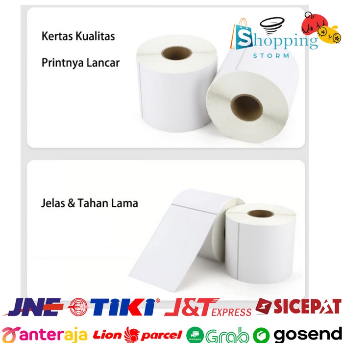 

Kertas Thermal Stiker Label Barcode Kertas Struk Kasir 100x150 Isi 350