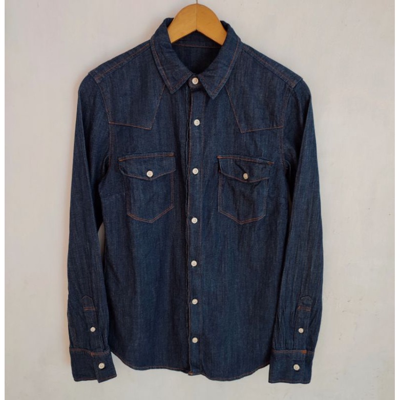 Zara Man Western Denim Shirt