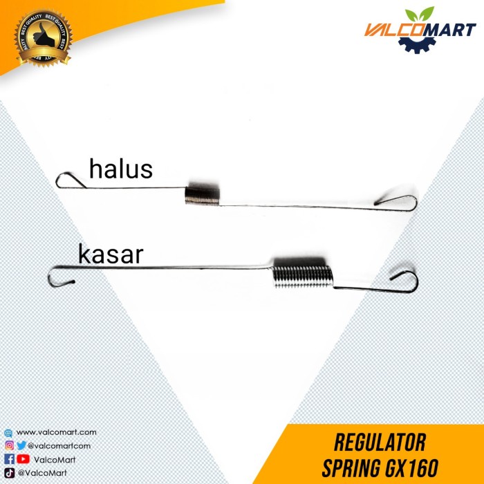 Sparepart GX 160 Regulator Spring (Set)