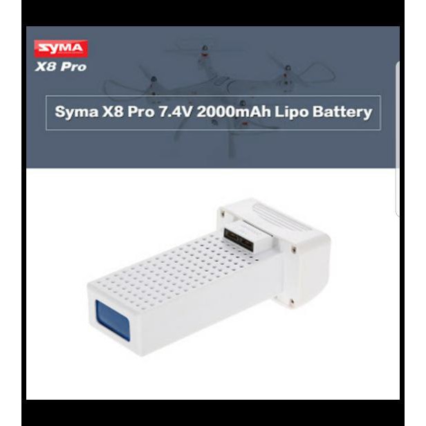 HOT PROMO BATERAI SYMA X8SW X8 PRO X8SC BATERE SYMA BATTERY LIPO 7.4V 2000MAH BERKUALITAS