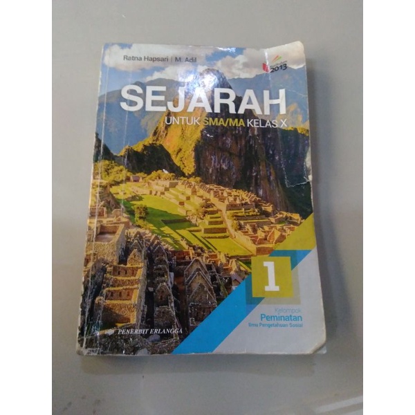 Sejarah SMA kelas 10 Erlangga peminatan.