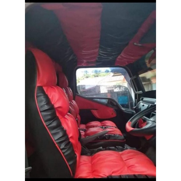 Sarung jok mobil cover jok mobil bungkus jok mobil truk Mitsubishi canter full interior