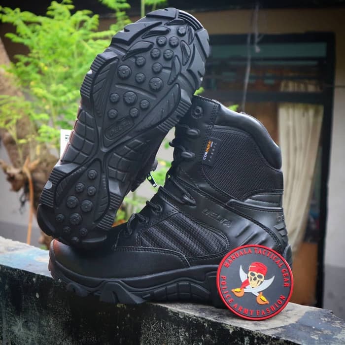 SEPATU PDL 8 INCI DELTA CORDURA IMPORT /DELTA FORCE BLACK