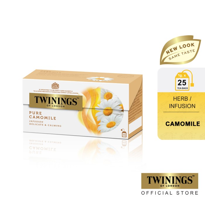 

(BISA COD) Twinings Teh Celup Pure Camomile 25x1gr