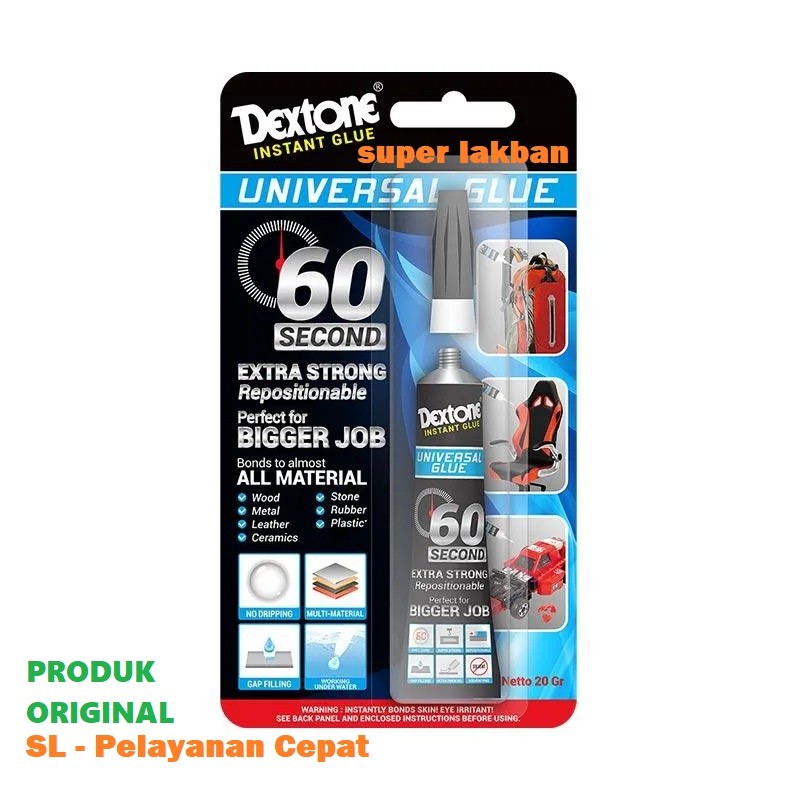 Dextone Instant Glue Super Strong Universal Glue Gel Lebih Kental Aman Daya Rekat Lebih Kuat