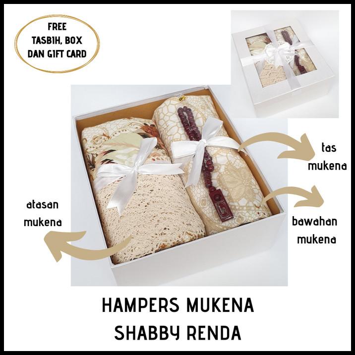 

Hampers Mukena Shabby Renda Box Coklat Free Tasbih Dan Gift Card