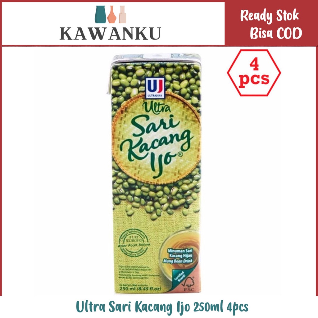 

Ultra Sari Kacang Ijo 250ml 4pcs