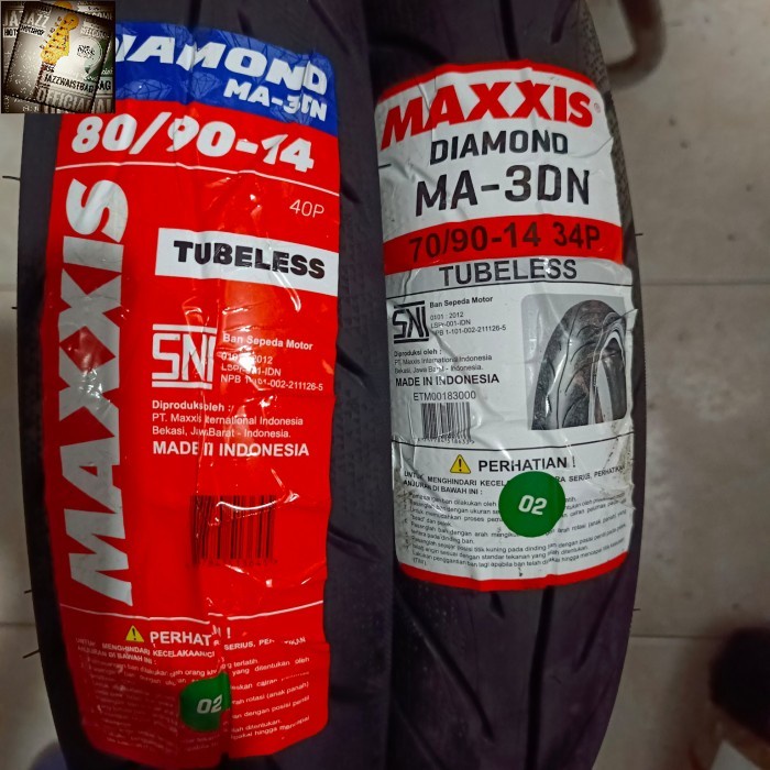 Paket Ban Maxxis Diamond 70/90-14 dan 80/90-14